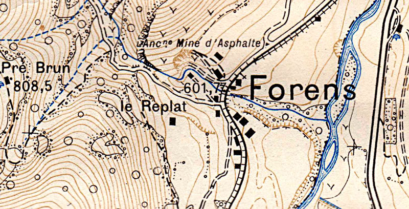 Mine d'asphalte de Forens