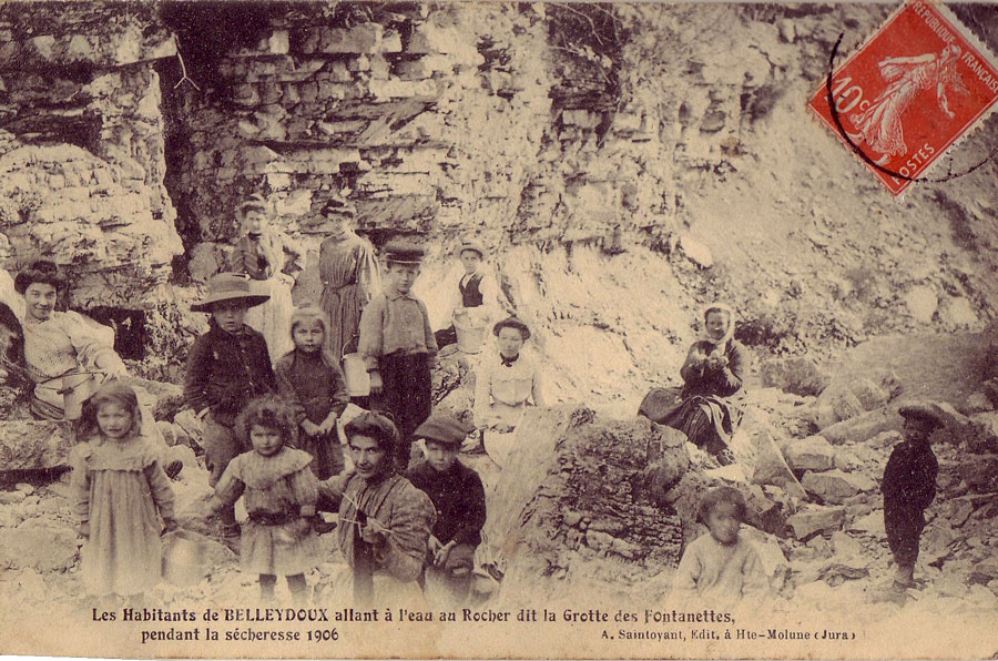 S&eacute;cheresse de 1906 &agrave; Belleydoux