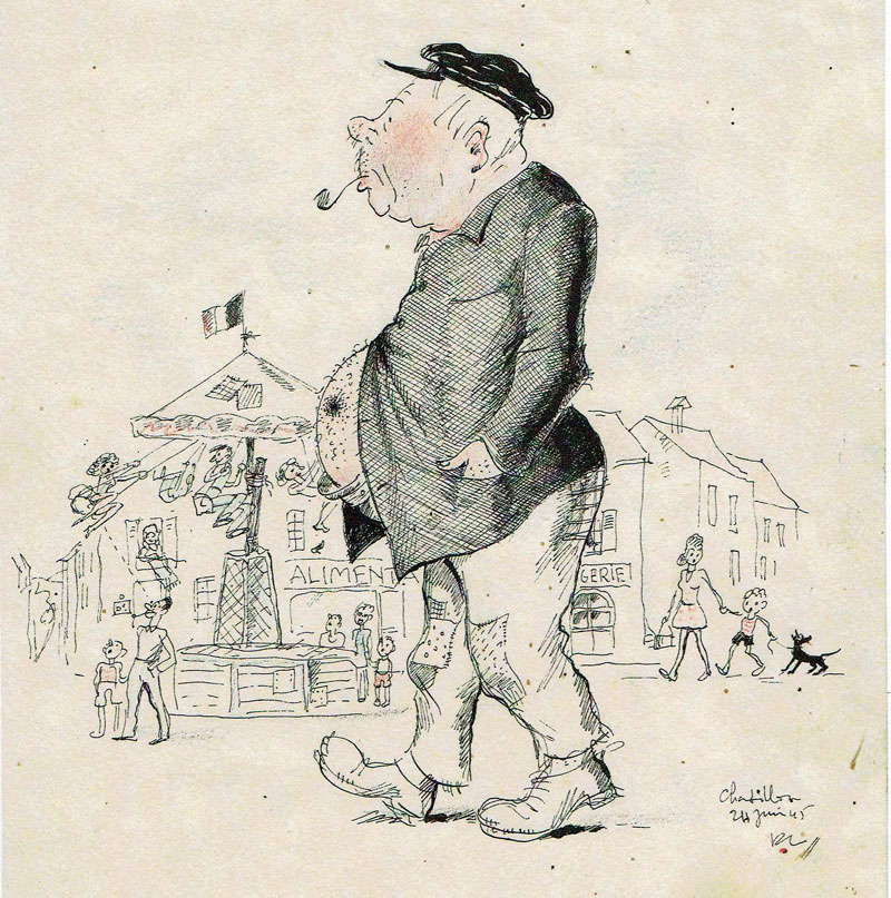 Caricature Pierre Collet