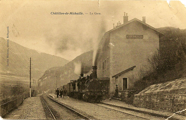Gare de Châtillon en Michaille autrefois