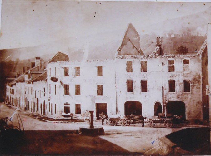 Incendie Ch&acirc;tillon-en-Michaille 1870