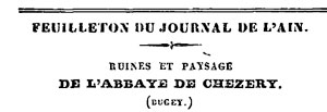 Ruines abbaye 1840