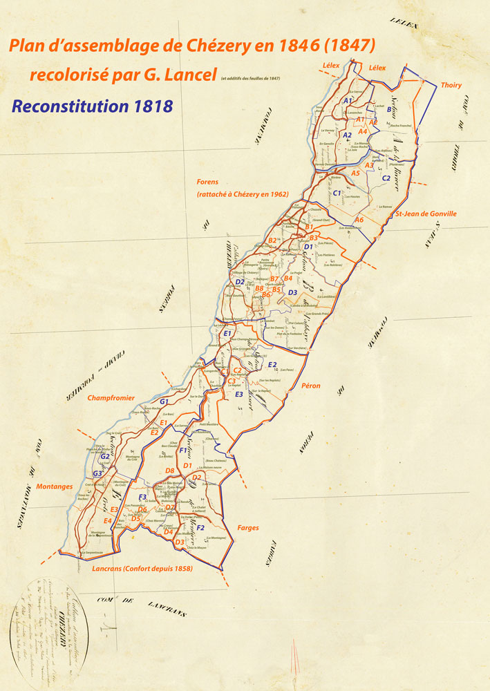 Plans napol&eacute;oniens de Ch&eacute;zery