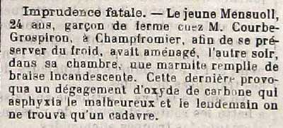 Mort par oxyde de carbone