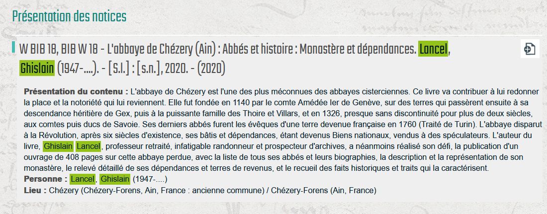 Abbaye de Ch&eacute;zery par Ghislain Lancel