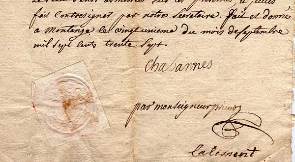 Châtelain de Montanges